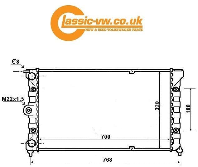 Large Conversion Radiator 700x320x30 Core