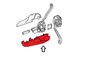 Lower Ignition Cover 171953516B Golf, Scirocco, Caddy, Jetta, Beetle