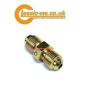 Male - Male Brake Pipe Connector M10x1 Thread Mk1 / 2 Golf, Scirocco, Caddy, Jetta, Corrado