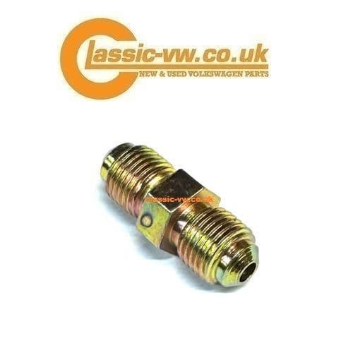 Male - Male Brake Pipe Connector M10x1 Thread Mk1 / 2 Golf, Scirocco, Caddy, Jetta, Corrado