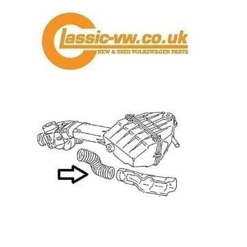 Manifold To Airbox Link Pipe 049129627S Mk1/2 Golf, Scirocco, Caddy, Jetta,