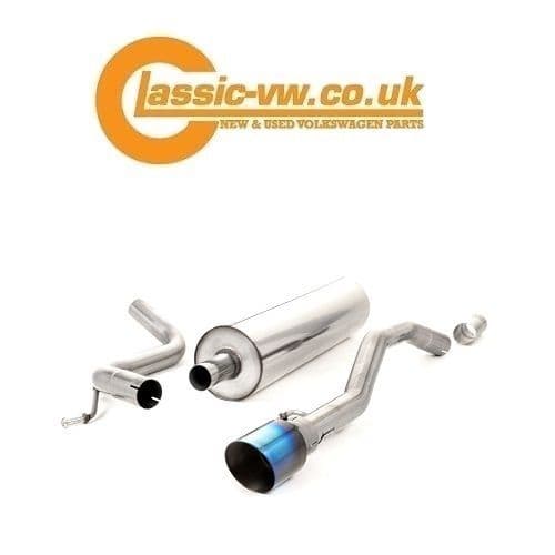 MILLTEK SSXVW435 UP! GTI Cat Back GT90 Burnt Titanium Trim EC Approved.