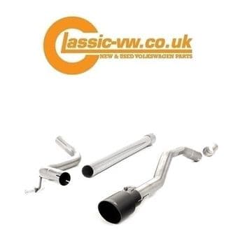 MILLTEK SSXVW484 UP! GTI Cat Back GT90 Cerakote Black Trim Non Res