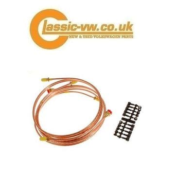 Mk1 Golf 10pc Brake Line Kit, Jetta, Cabrio (Cupro Nickel)