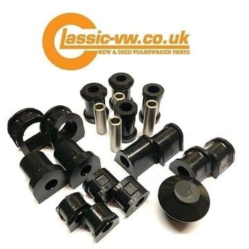 Mk1 Golf Black Heritage Collection Polyurethane Bush Kit, Scirocco, Jetta, Cabriolet