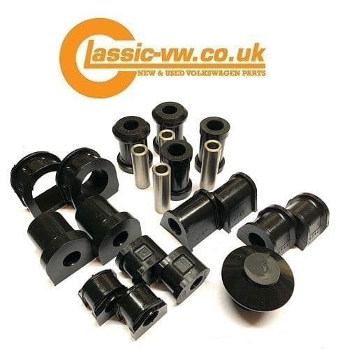 Mk1 Golf Black Heritage Collection Polyurethane Bush Kit, Scirocco, Jetta, Cabriolet