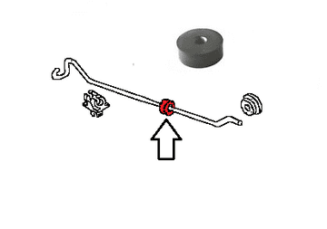 Mk1 Golf Bonnet Stay Anti Vibration Rubber 171823481A