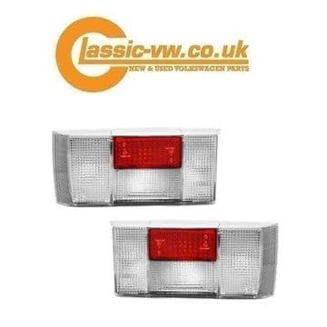 Mk1 Golf & Cabrio Clear / Red Clear / Clear Rear Lights EC Approved 171945096N 171945095N