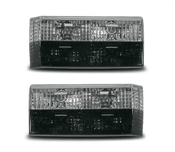 Mk1 Golf + Cabrio Crystal Black/Clear Rear Lights