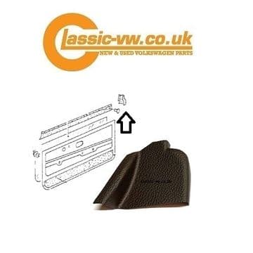 Mk1 Golf Cabriolet Door Capping End Cover Left 155867227 90V Saddle Brown
