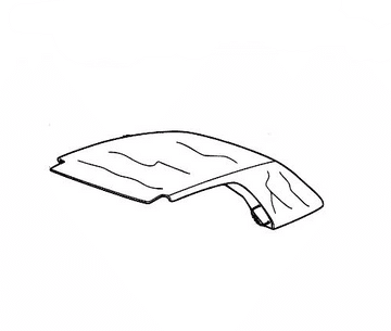Mk1 Golf Cabriolet Headlining White 155871047B Non Power Hood