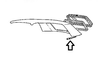 Mk1 Golf Cabriolet Rear Hood Tension Cable (VW) 155871957A