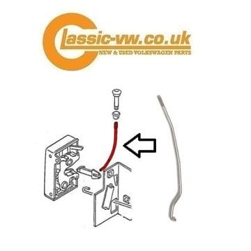Mk1 Golf Door Lock Pin Connecting Rod Left 161837183