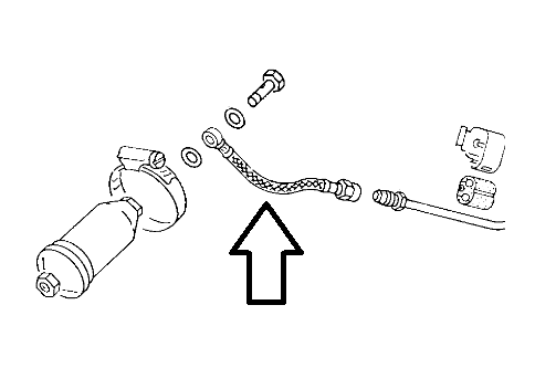 Mk1 Golf Fuel Pipe, Main Supply Line To Filter 171201218D