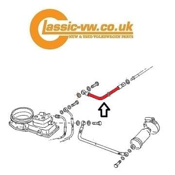 Mk1 Golf Fuel Pipe, Metering Head To Return Line 067133699D