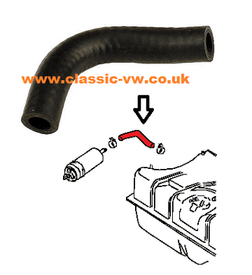 Mk1 Golf Fuel Tank Hose 90 Degree 171201311D