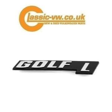 Mk1 Golf "GOLF L" Rear Badge 171853687/M Repro