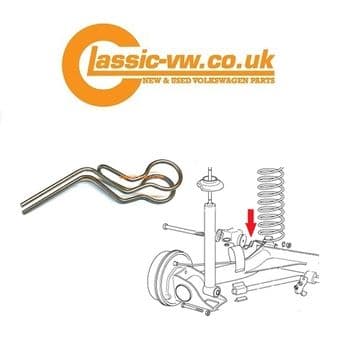 Mk1 Golf Handbrake - Rear Beam Pivot Support Spring 171609639A