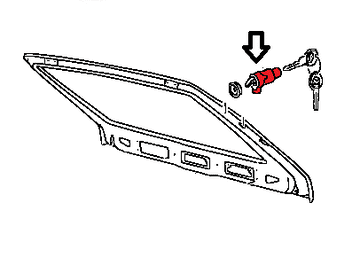 Mk1 Golf Hatchback Boot Lock & Keys 171827539