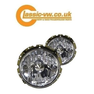 Mk1 Golf Headlight Set Crystal Clear (LHD) Caddy 171941753BCL