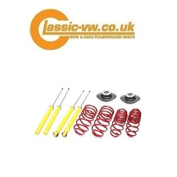 Mk1 Golf Lowering Springs & Damper Inserts With Top Mounts 60/40 Jetta, Scirocco