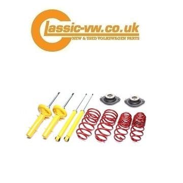 Mk1 Golf Lowering Springs & Dampers With Top Mounts 60/40 Jetta, Scirocco