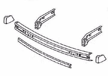 Mk1 Golf Series 1 Front Black Bumper Kit