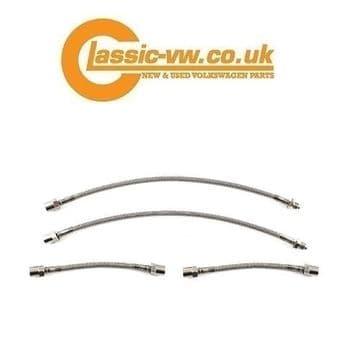 MK1 Golf Stainless Steel Braided Brake Line Set, Jetta, Scirocco