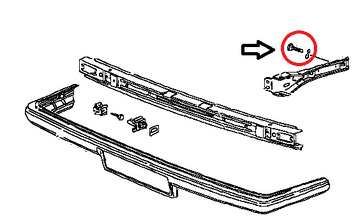 Mk1 Golf Stainless Steel Bumper Bolt + Washer