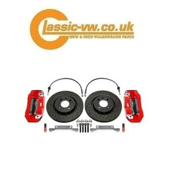 Mk2 Golf 4 Pot Brake Conversion, (RED) Corrado, Caddy 2, Passat