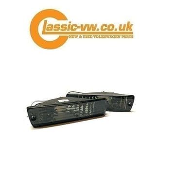 Mk2 Golf Crystal Smoked Big Bumper Indicator Set 191953155S & 191953156S
