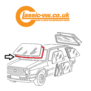 Mk2 Golf Front Screen Seal 191845121