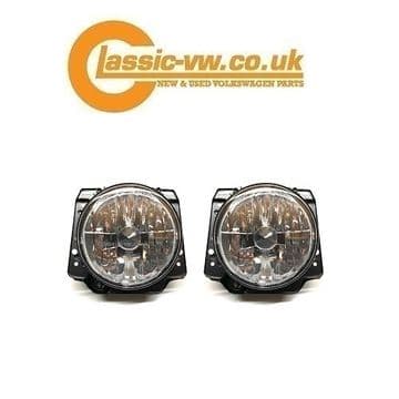 Mk2 Golf Headlight Set, Crystal Clear  192941753C (RHD).
