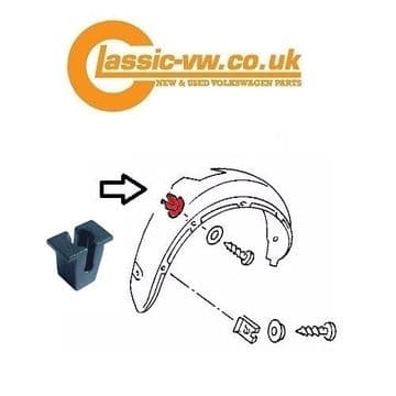 Mk2 Golf Inner Arch Fixing Clip 811807577C Jetta,