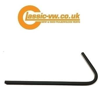 Mk2 Golf & Jetta, Window Scraper Trim, Black, Lower Left Rear 193853763C