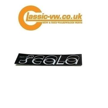 Mk2 Scirocco Scala, Silver Side Badge Right 533853686M PF9