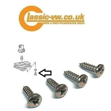 Number Plate Lamp Stainless Steel Screw, 4 Pack N0139612