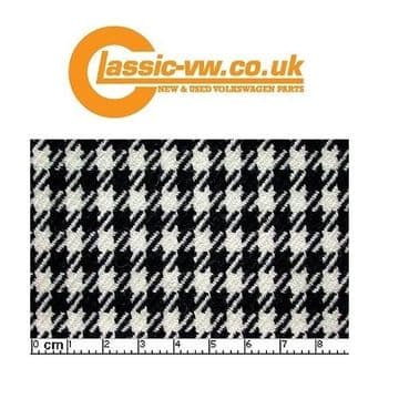Porsche Pepita Houndstooth Cloth. Black White