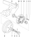 Rear Wheel Bearing Thrust Washer 311405661 (Genuine) Mk1 / Mk2 Golf, Jetta, Scirocco, Caddy,