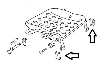 Seat Runner Guide Set 171881213B & 191881213