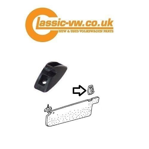 Sun Visor Clip Black 191857559 Mk1 / 2 Golf Jetta Scirocco Caddy