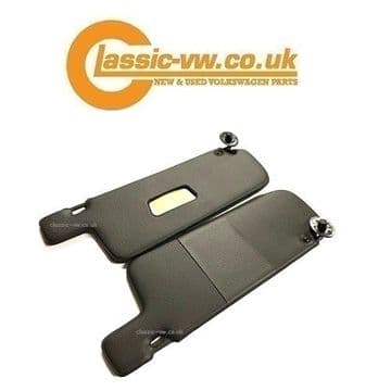 Sun Visor Set Black, 171898501 Right Hand Mirror Mk1 Golf, Jetta, Caddy