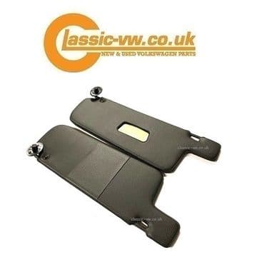 Sun Visor Set Black, 172898501 Left Hand Mirror Mk1 Golf, Jetta, Caddy