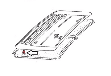 Sunroof Clip 191877281 Mk1 / 2 Golf, Jetta, Scirocco, Audi 80