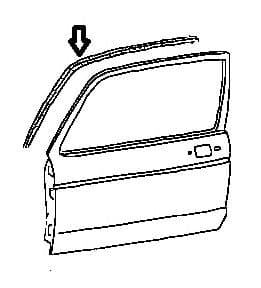 T25 / T3 Upper Door Lip Seal 171837913F