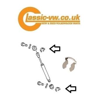 Tailgate Gas Strut Fixing Pin Clip N0123262 Mk1 Golf, Passat