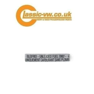 Unleaded Fuel Only Decal 000010018C Mk1/2 Golf, Jetta, Corrado, Scirocco