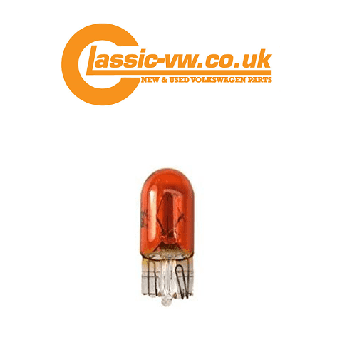 W5W / T10 Amber Bulb, 5W N0177532  Mk1 Mk2 Golf, Jetta, Corrado T25