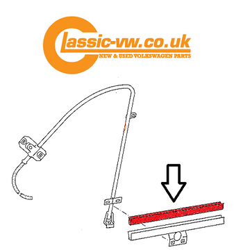 Window Regulator Clamp Seal 831837565 Mk1 Golf, Beetle, T2, Caddy, Jetta, Scirocco