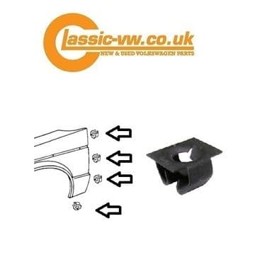 Wing Bolt Fixing Clip Mk1 Golf, Jetta, Scirocco, Caddy